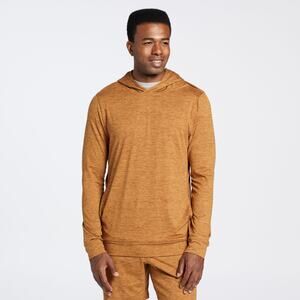 VRST Men's R&R Jersey Hoodie Tobacco Brown Heather XL NWT